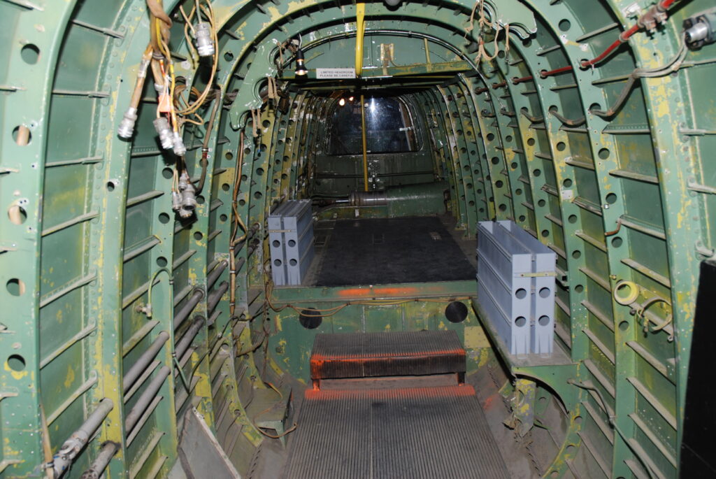 Intérieur d&#039;un bombardier Avro Lancaster
