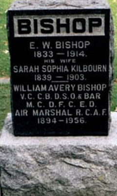 Pierre tombale de Bishop à Owen Sound