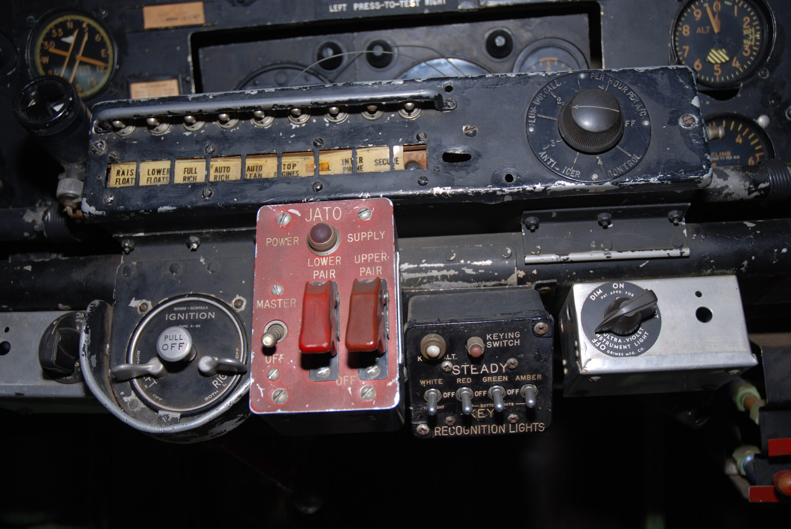 Console de commande du Canso