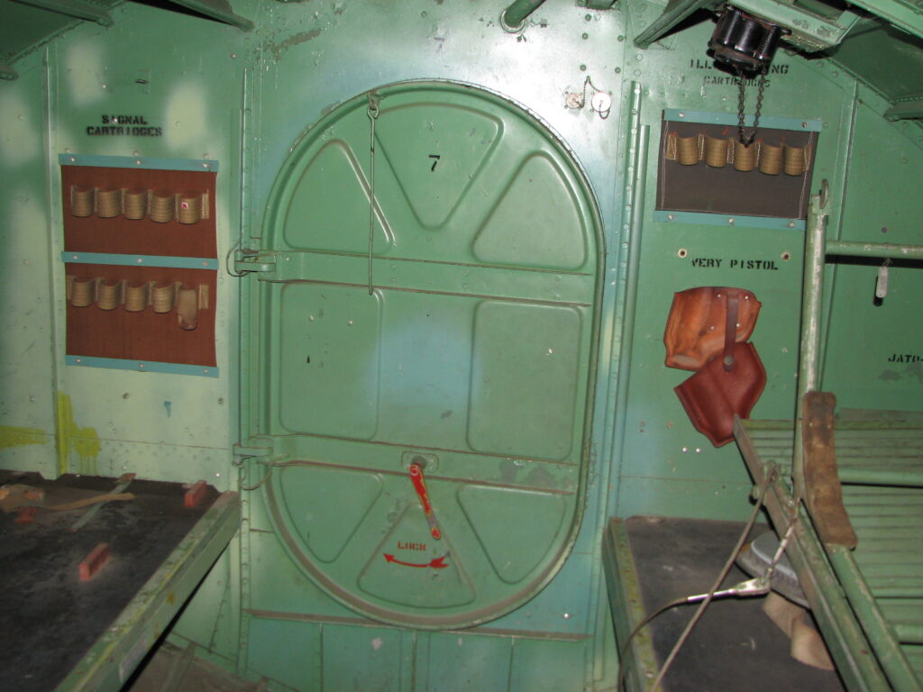 Canso signal cartridges on wall