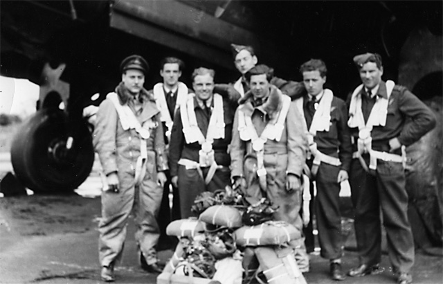 Andrew Mynarski and crew