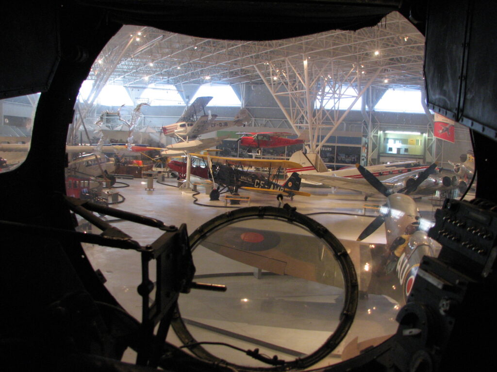 Coupole du mitrailleur arrière d&#039;un Lancaster
