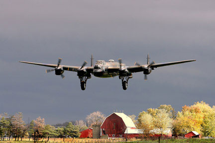 Bombardier Lancaster en vol